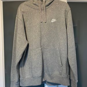 Men’s XL Gray Nike Sportswear Zip Up Hoodie